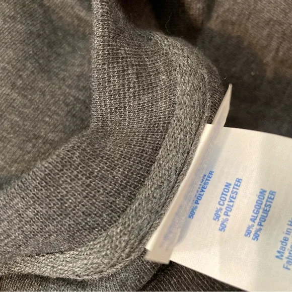 NWT Port & company USS Carl Vinson CVN-19 veteran gray fleece unisex sweater L. - Picture 8 of 9